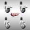 Service Caster 3.5 Inch 316SS Thermoplastic Rubber 1-3/4 Inch Stem Caster Lock Brake SCC, 2PK SCC-SS316TTLEX20S3514-TPRB-2-S-2-134 - alternate 3
